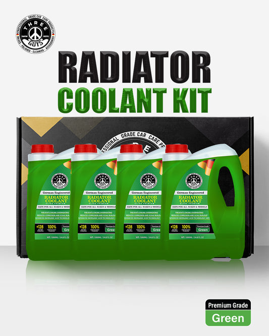 THREE GUYS Radiator Coolant Kit – 4 × 1L Pack