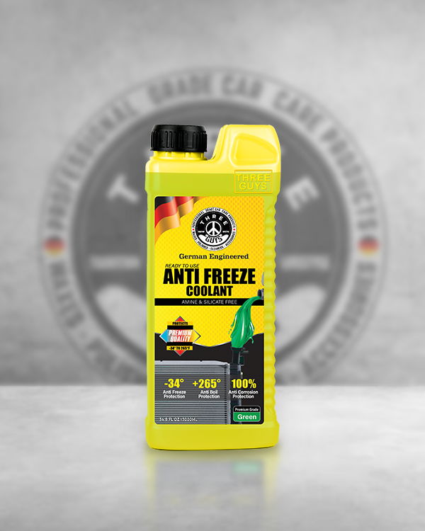 Antifreeze Coolant Green -Premium Grade | IAT Formula | THREE GUYS - German Engineered