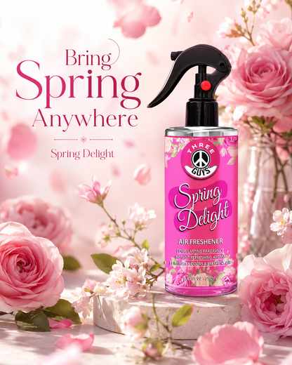 Spring Delight Air Freshener Spray | Floral Car & Room Freshener | THREE GUYS