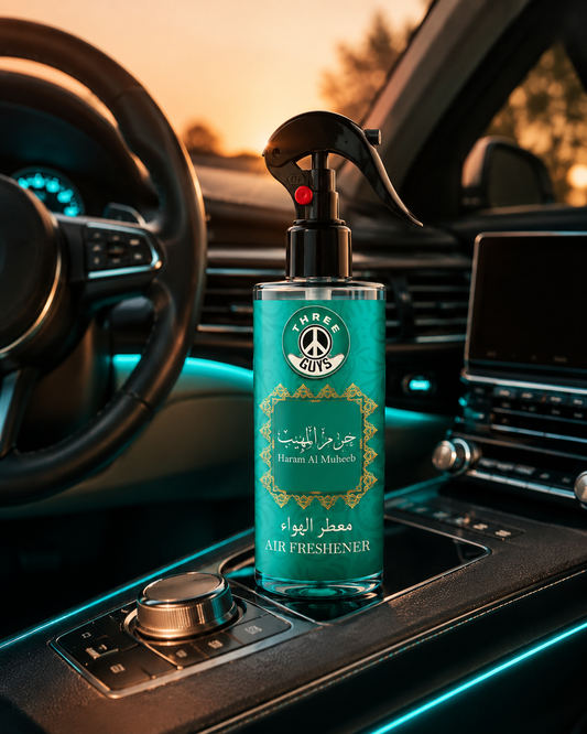 Haram Al Muheeb Air Freshener Spray | Arabic Fragrance Car & Room Freshener | THREE GUYS