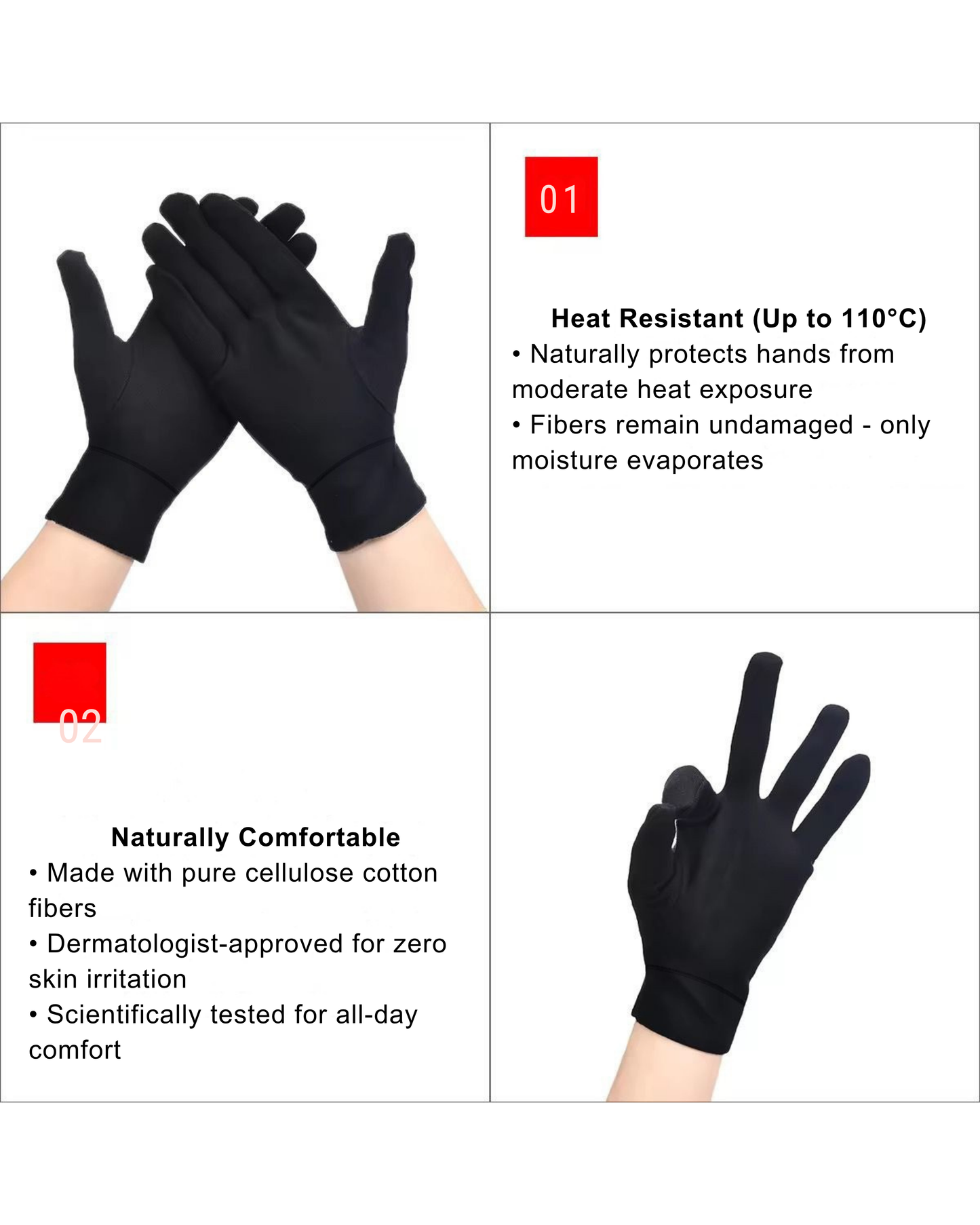 High-Elasticity Multi-Purpose Gloves – Perfect for Mechanical Work, Car Detailing, Bike Riding, and More | THREE GUYS