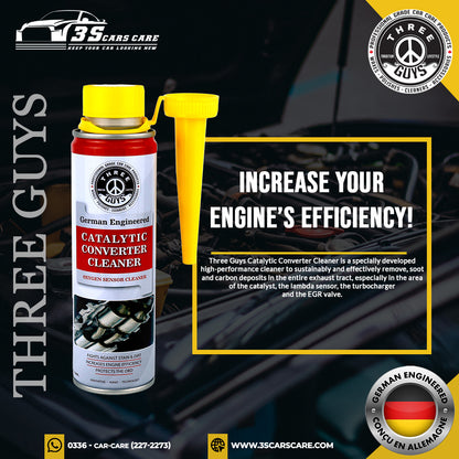 Catalytic Converter Cleaner - 320ml | THREE GUYS (German Engineered)