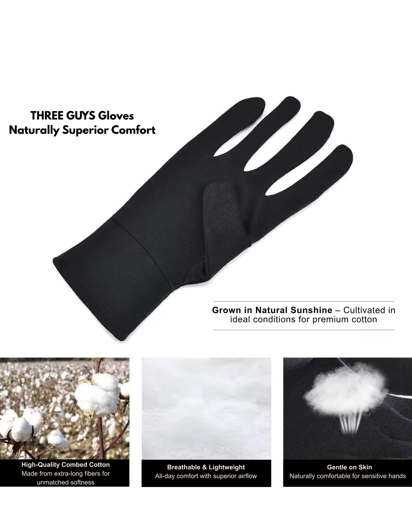 High-Elasticity Multi-Purpose Gloves – Perfect for Mechanical Work, Car Detailing, Bike Riding, and More | THREE GUYS