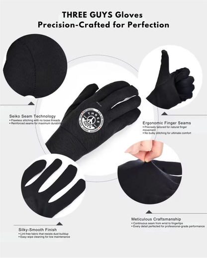 High-Elasticity Multi-Purpose Gloves – Perfect for Mechanical Work, Car Detailing, Bike Riding, and More | THREE GUYS