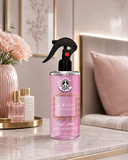 Musk Al Harir Air Freshener Spray | Musk Fragrance Car & Room Freshener | THREE GUYS