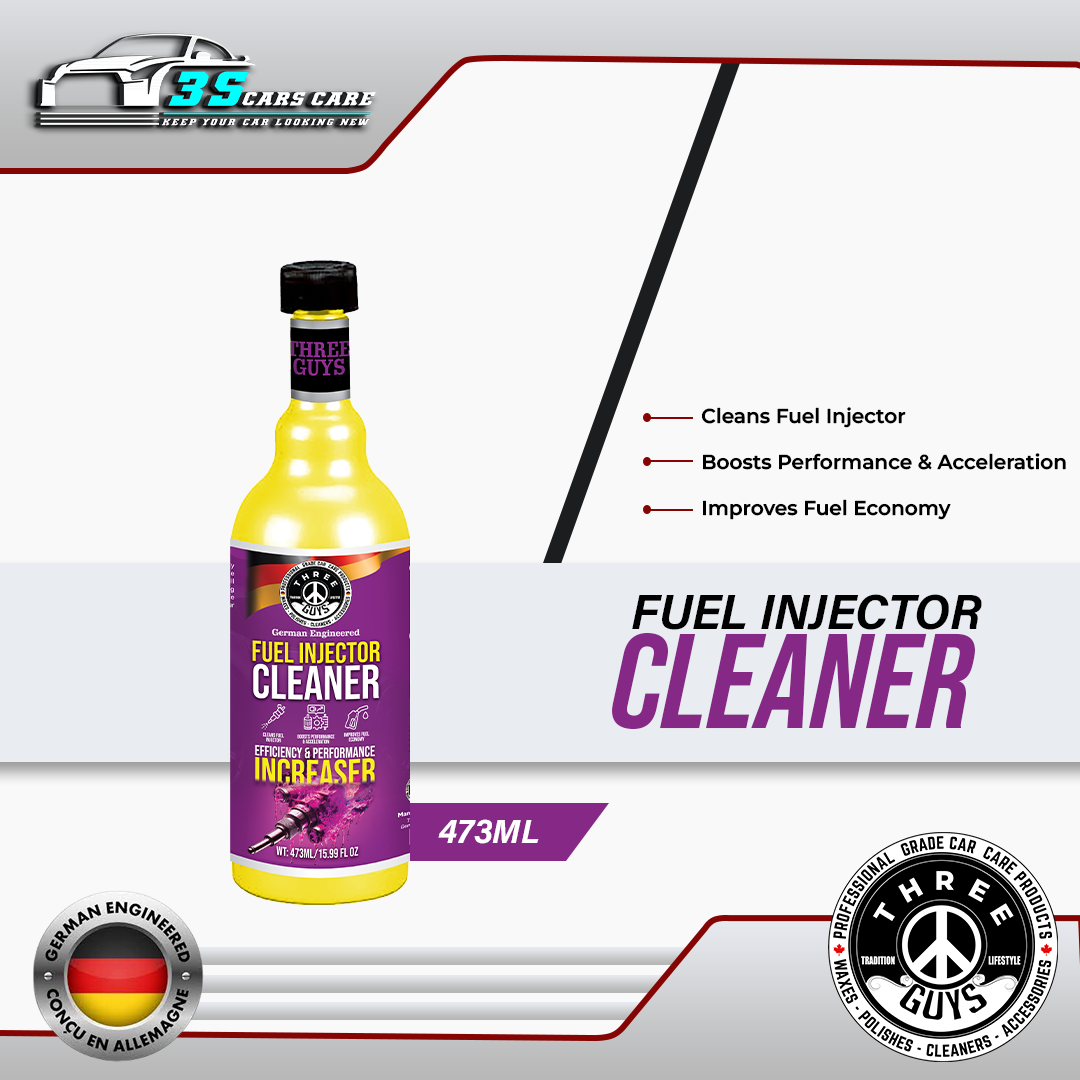 Fuel Injector Cleaner 473ml – Engine Performance & Efficiency Booster | Petrol Saver – THREE GUYS – German Engineered