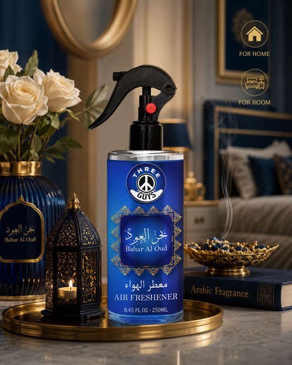 Bahar Al Oud Air Freshener Spray | Oud Fragrance Car & Room Freshener | THREE GUYS