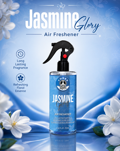 Jasmine Glory Air Freshener Spray | Floral Car & Room Freshener | THREE GUYS