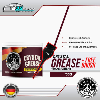 Crystal Grease – Transparent Synthetic Grade | THREE GUYS - German Engineered 100g