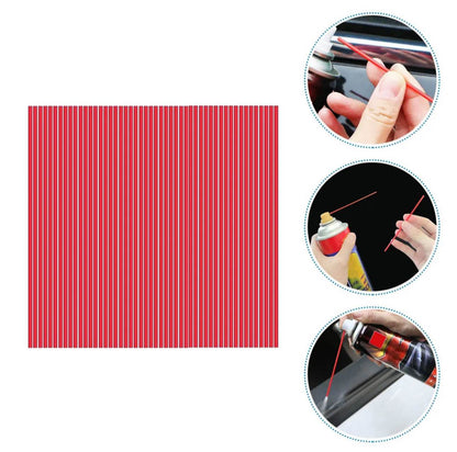 Spray Can Red Plastic Straws - Tip Extension Tubes for Automotive Lubricant, Cleaner, Penetrating Oil
