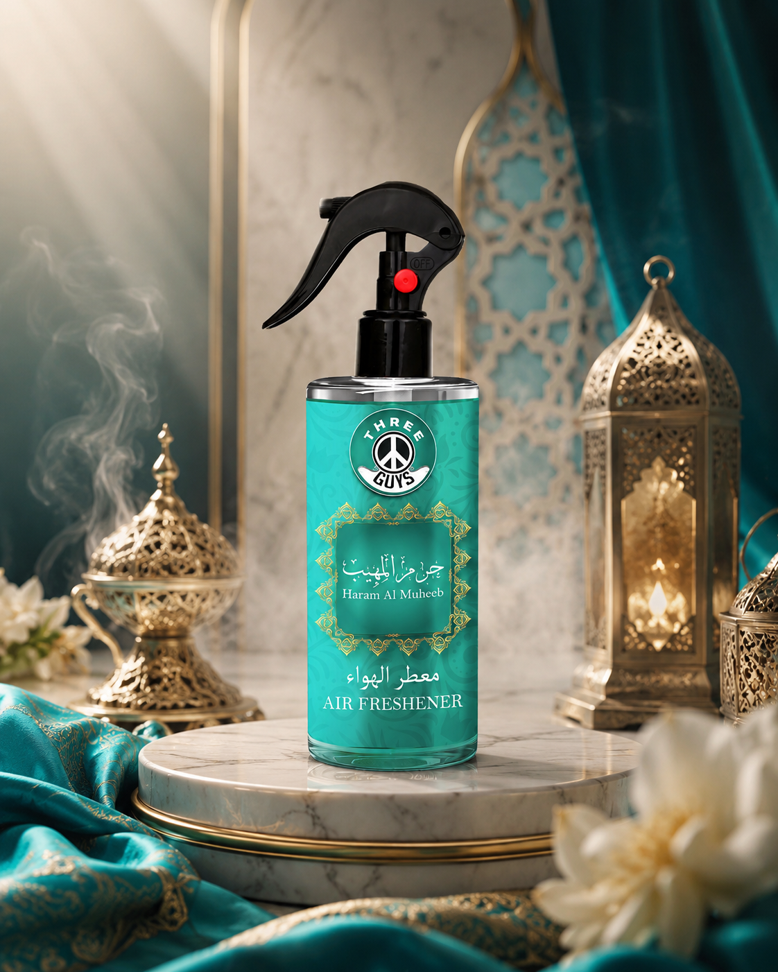 Haram Al Muheeb Air Freshener Spray | Arabic Fragrance Car & Room Freshener | THREE GUYS