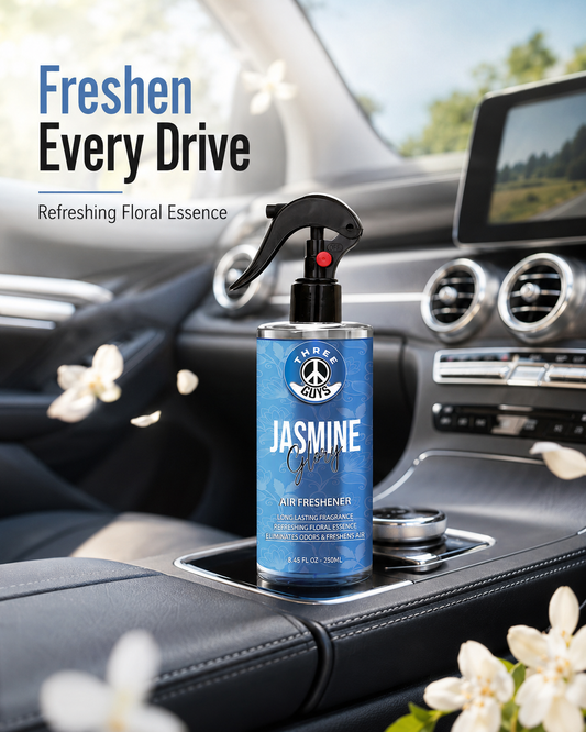 Jasmine Glory Air Freshener Spray | Floral Car & Room Freshener | THREE GUYS