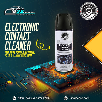 Electronic Contact Cleaner Spray 450ml – Fast Drying Formula for Switches, Circuit Boards, Sensors & Electronics | THREE GUYS - German Engineered