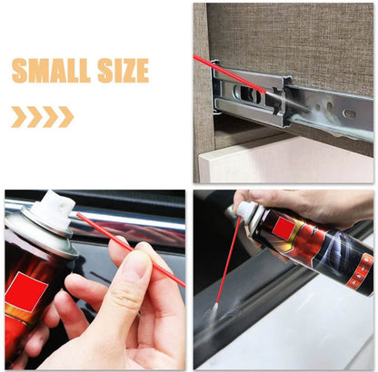 Spray Can Red Plastic Straws - Tip Extension Tubes for Automotive Lubricant, Cleaner, Penetrating Oil