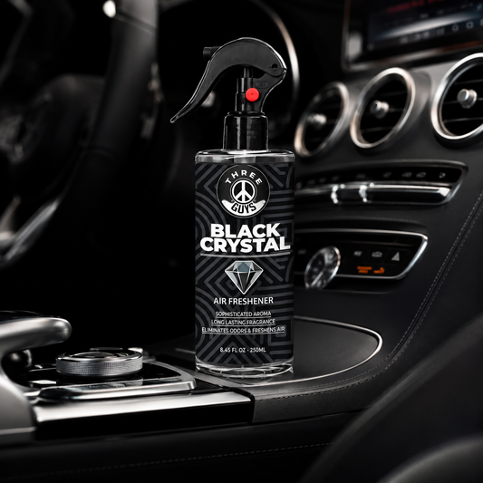 Black Crystal Air Freshener Spray | Premium Car & Room Freshener | THREE GUYS