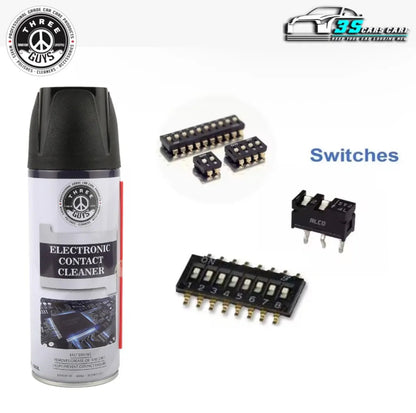 Electronic Contact Cleaner Spray 450ml – Fast Drying Formula for Switches, Circuit Boards, Sensors & Electronics | THREE GUYS - German Engineered