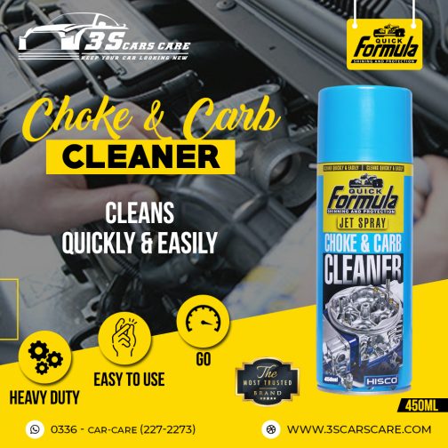 Carburetor + Choke & Parts Cleaner Spray – 450ml | High-Performance Degreaser | FORMULA