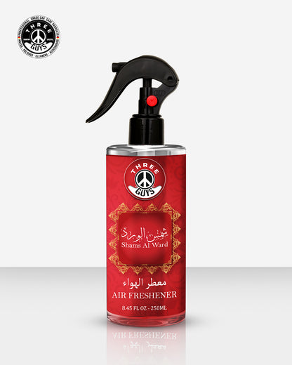 Shams Al Ward Air Freshener Spray | Rose Fragrance Car & Room Freshener | THREE GUYS