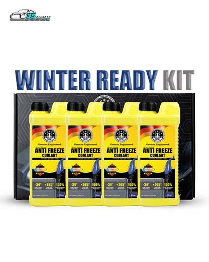 Winter Ready Kit – Premium Grade Antifreeze Coolant Pack (4 x 1000ml) – THREE GUYS