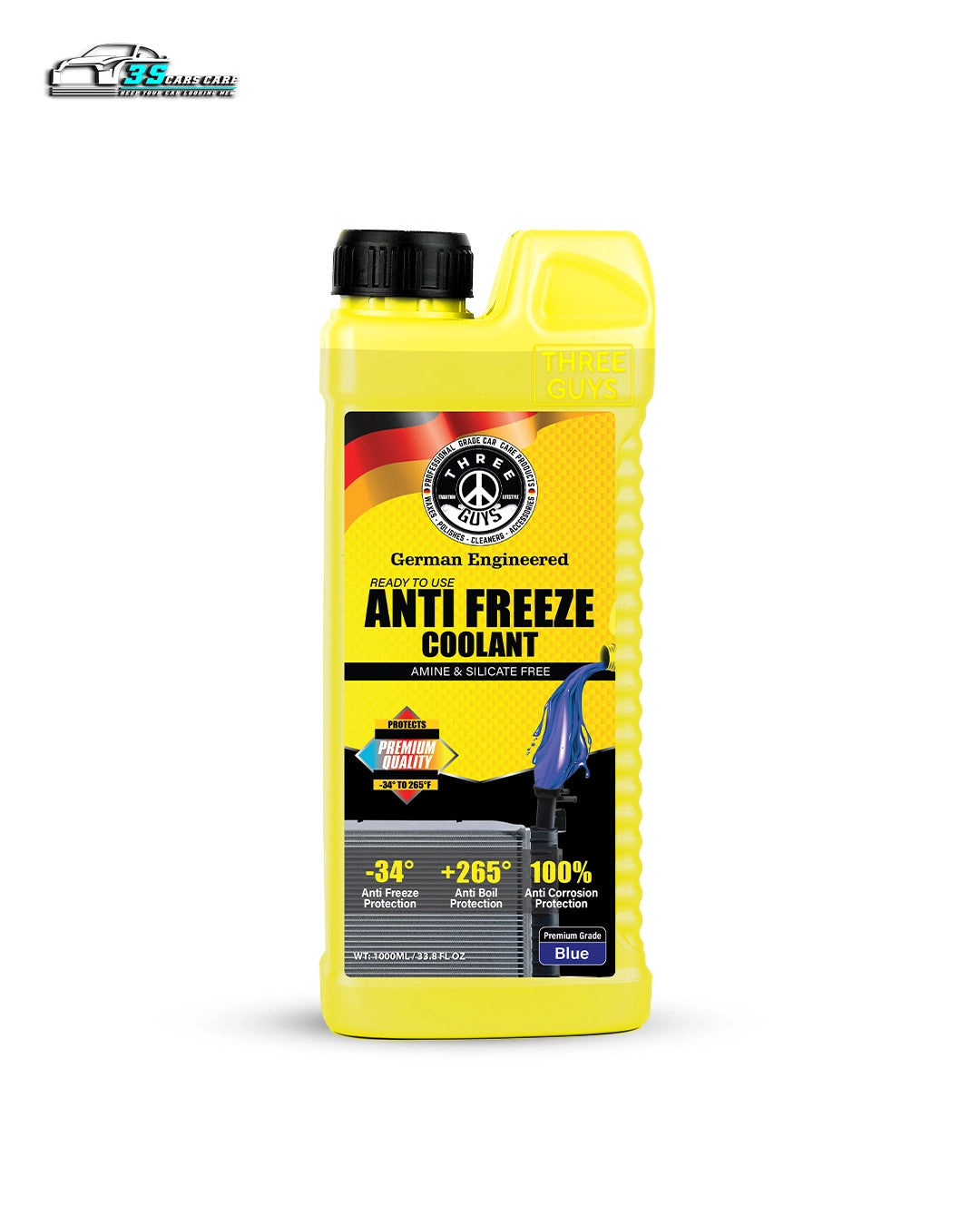 Winter Ready Kit – Premium Grade Antifreeze Coolant Pack (4 x 1000ml) – THREE GUYS