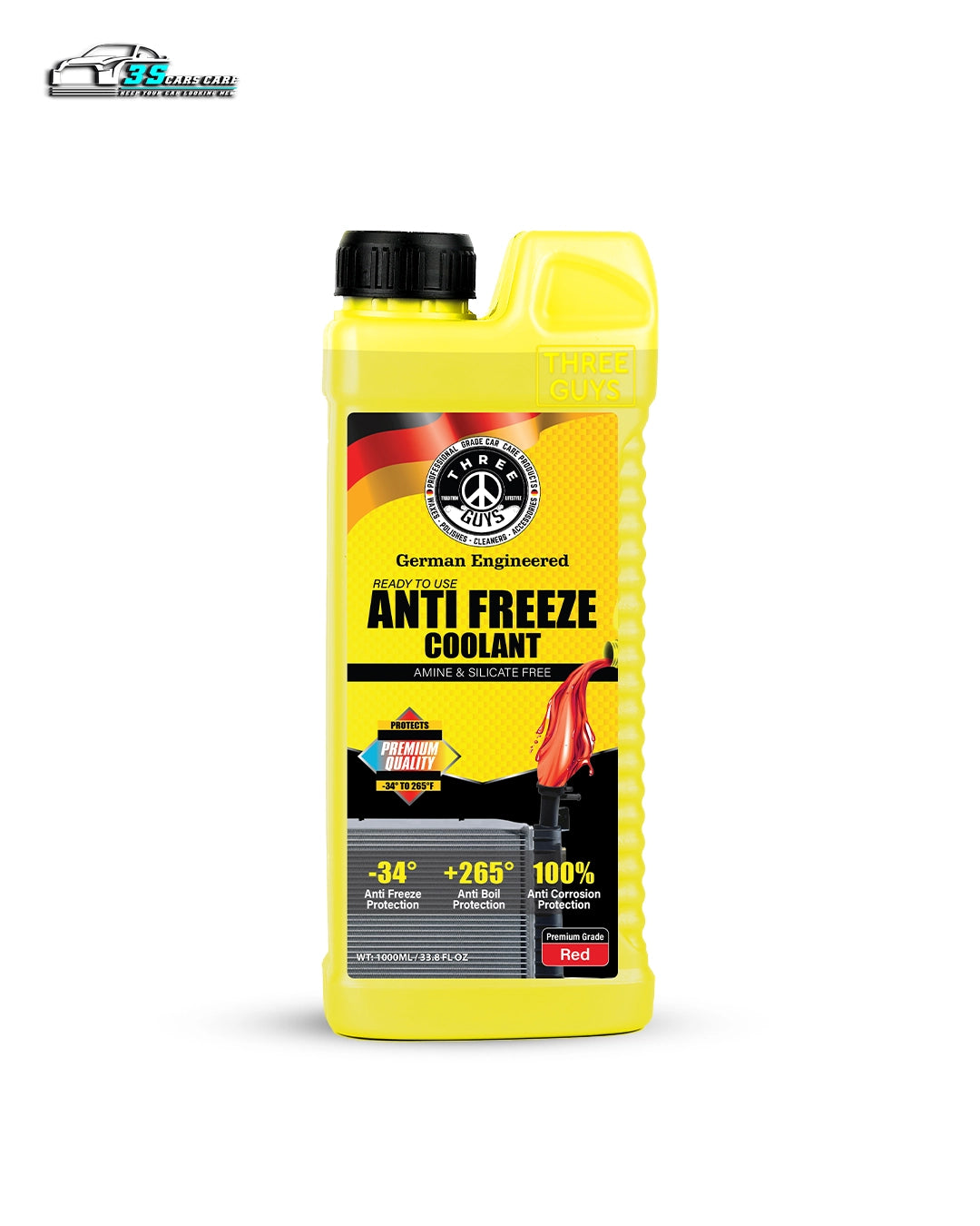 Winter Ready Kit – Premium Grade Antifreeze Coolant Pack (4 x 1000ml) – THREE GUYS