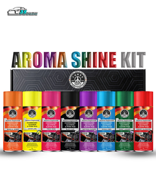 THREE GUYS AROMA SHINE KIT – Shine & Fragrance in Every Drive!
