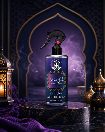 Liyali Al Jannah Air Freshener Spray | Arabic Fragrance Car & Room Freshener | THREE GUYS