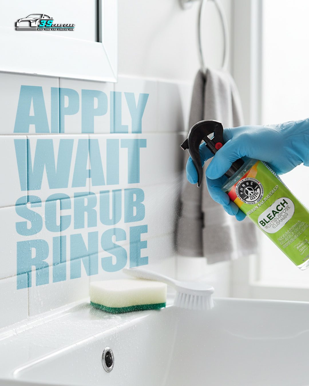 Multipurpose Cleaner with Bleach – Disinfects & Removes Tough Stains
 | THREE GUYS - German Engineered