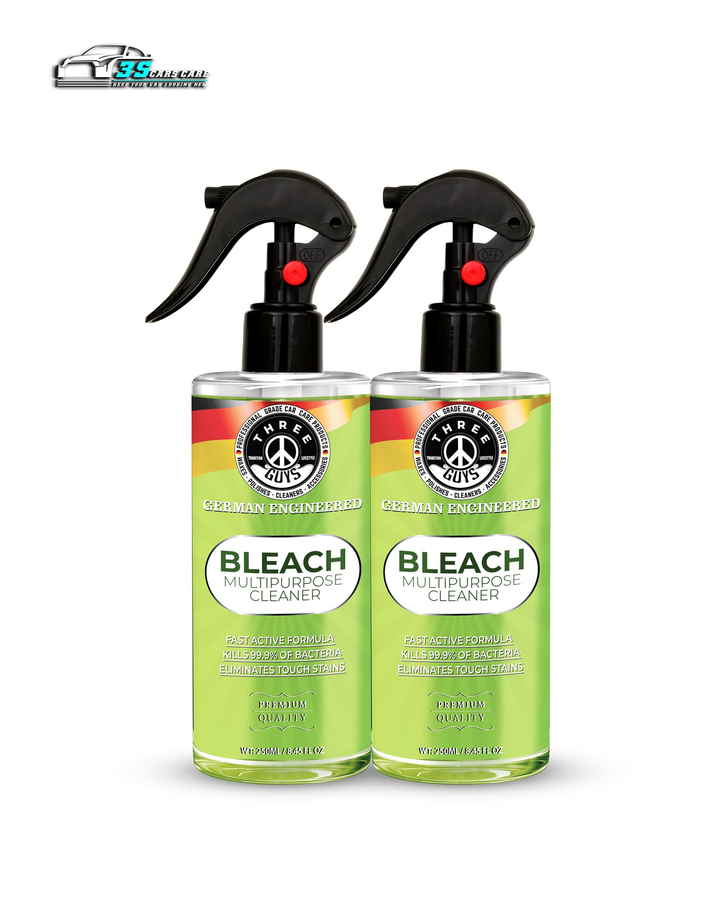 Multipurpose Cleaner with Bleach – Disinfects & Removes Tough Stains
 | THREE GUYS - German Engineered
