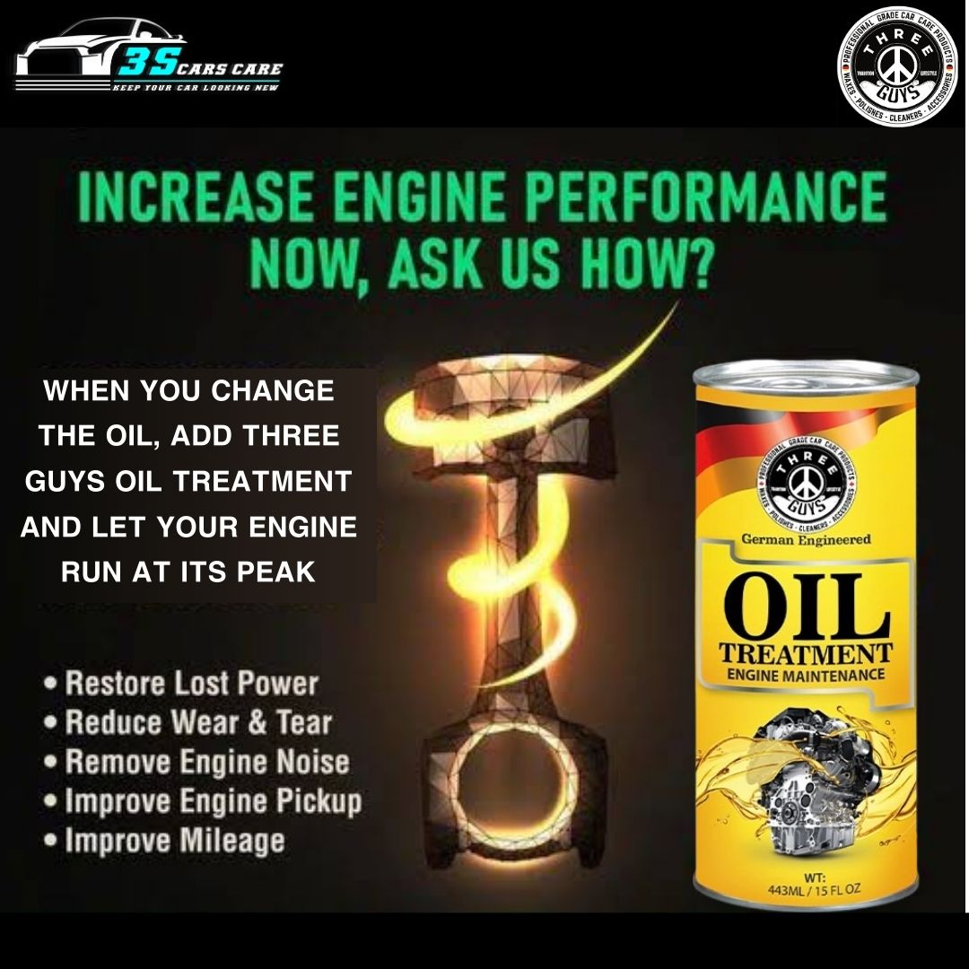 Oil Treatment - Engine Maintenance - 443ml | THREE GUYS - German Engineered