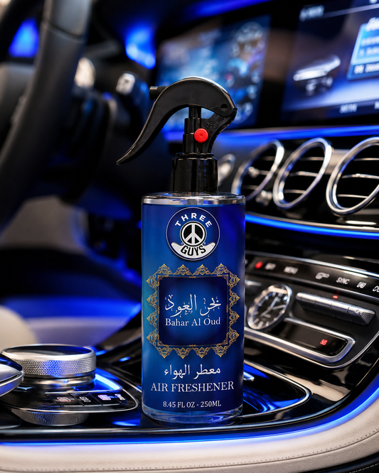 Bahar Al Oud Air Freshener Spray | Oud Fragrance Car & Room Freshener | THREE GUYS