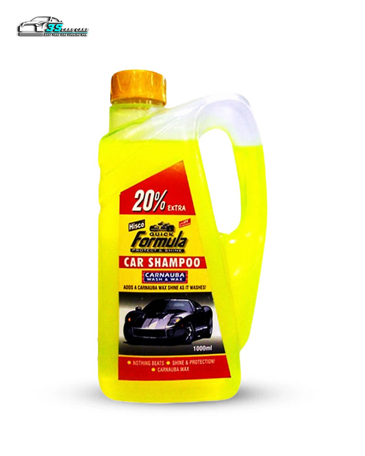 FORMULA Car Shampoo Carnauba Wash & Wax 1000ml – High Foam | pH Balanced | Deep Gloss & Protection