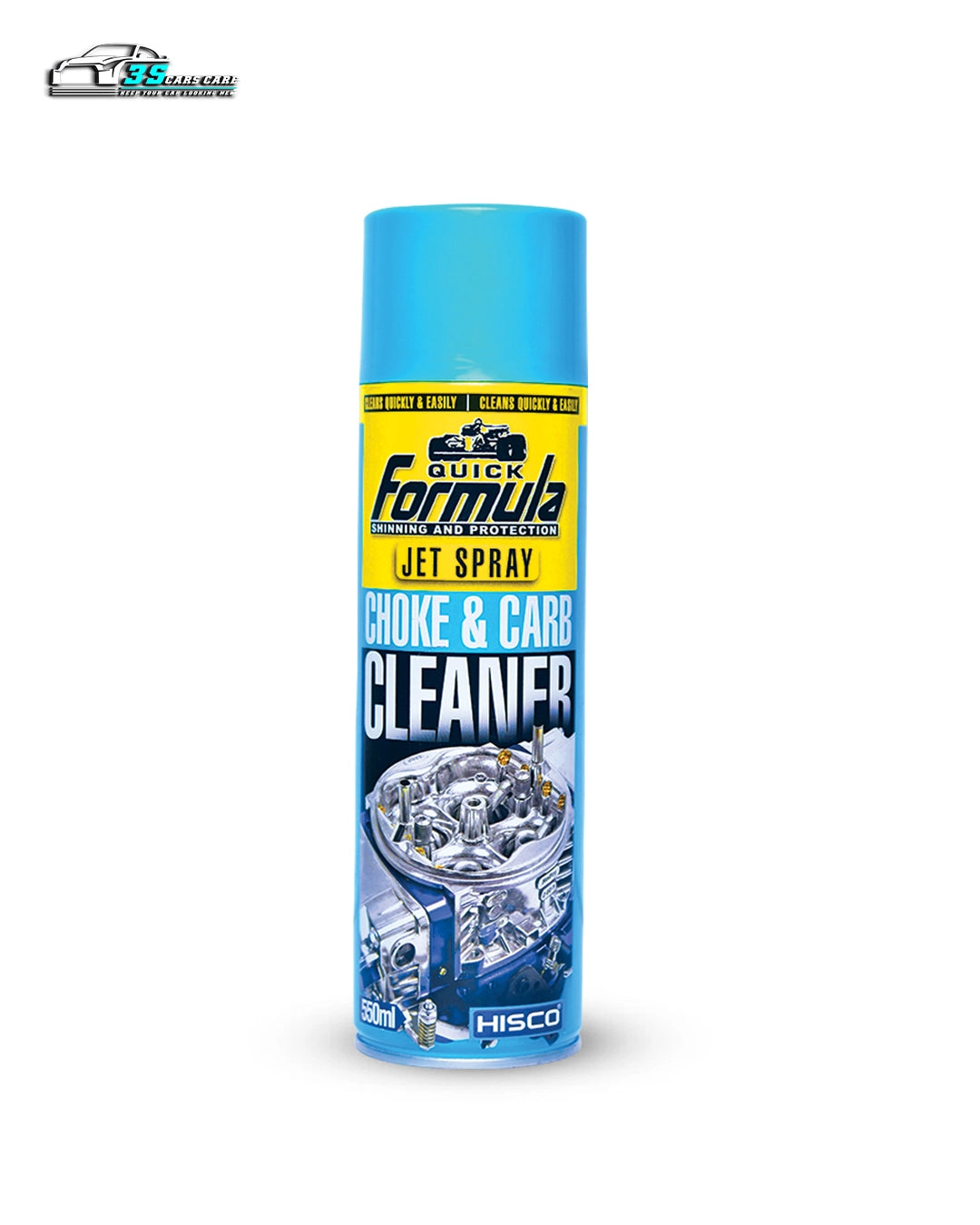 Carburetor + Choke & Parts Cleaner Spray – 550ml | High-Performance Degreaser | FORMULA