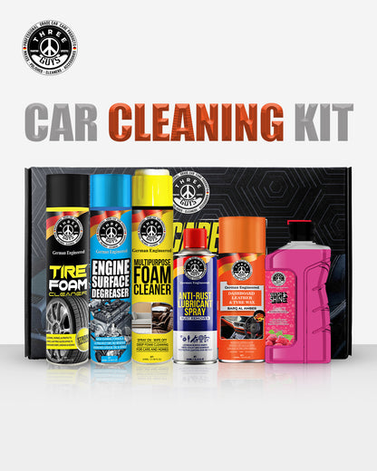 CAR CLEANING KIT - Complete Cleaning Solution At A Discounted Price – THREE GUYS