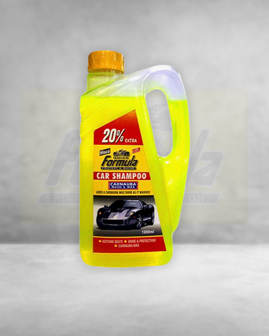 FORMULA Car Shampoo Carnauba Wash & Wax 1000ml – High Foam | pH Balanced | Deep Gloss & Protection