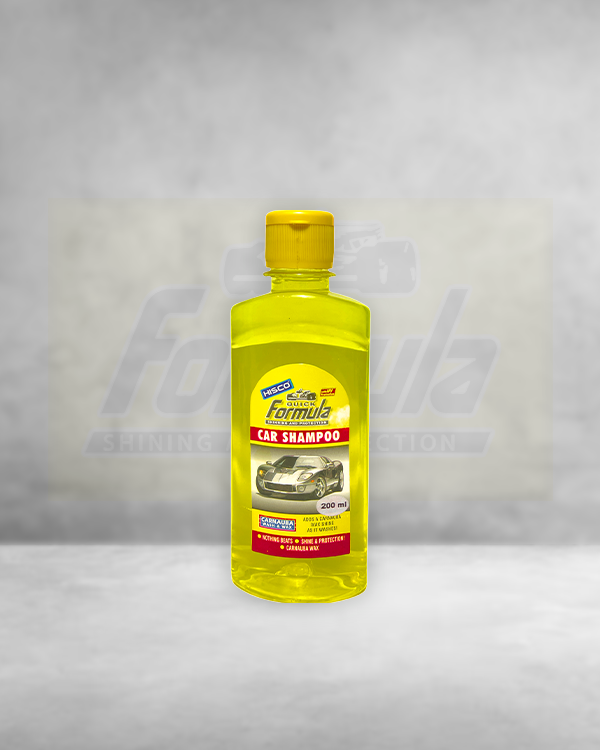 FORMULA Car Shampoo Carnauba Wash & Wax 200ml – High Foam | pH Balanced | Deep Gloss & Protection