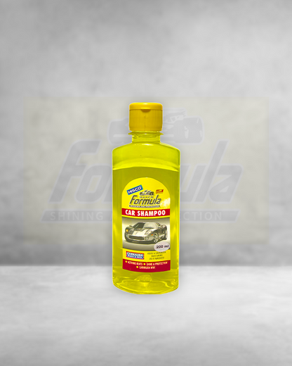 FORMULA Car Shampoo Carnauba Wash & Wax 200ml – High Foam | pH Balanced | Deep Gloss & Protection