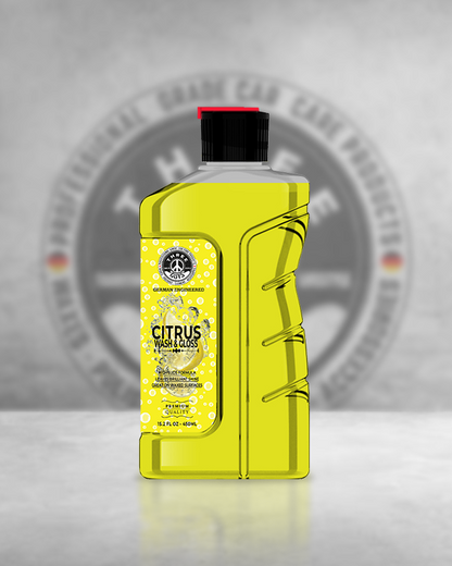 Citrus Wash & Gloss Car Shampoo – High Foam Snow Foam Shampoo for Car Wash & Shine | THREE GUYS – German Engineered