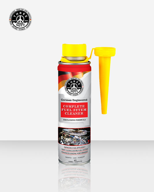 Complete Fuel System Cleaner – THREE GUYS – German Engineered | Petrol Additive for Cars & Bikes | Boosts Mileage & Restores Power – 320ml