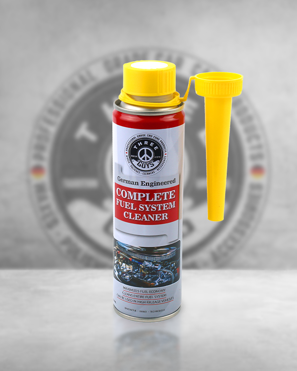 Complete Fuel System Cleaner – THREE GUYS – German Engineered | Petrol Additive for Cars & Bikes | Boosts Mileage & Restores Power – 320ml