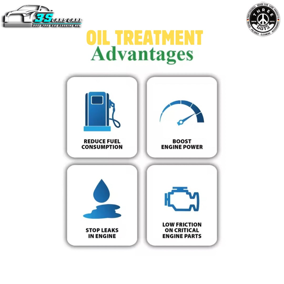 Oil Treatment - Engine Maintenance - 443ml | THREE GUYS - German Engineered