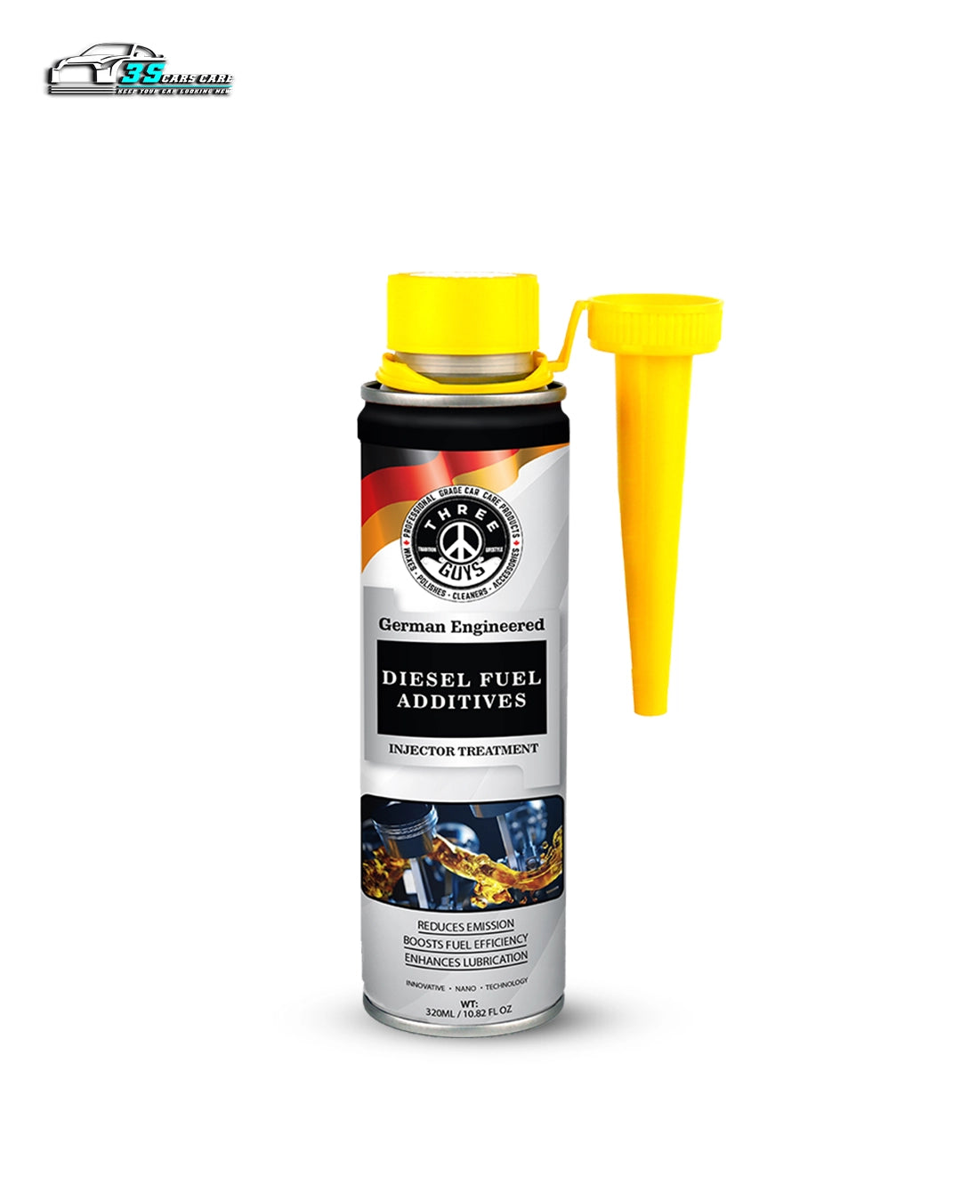 Diesel Fuel Additive | Injector Cleaner & Lubricant | Boosts Fuel Efficiency & Reduces Emissions – 320ml  – THREE GUYS – German Engineered