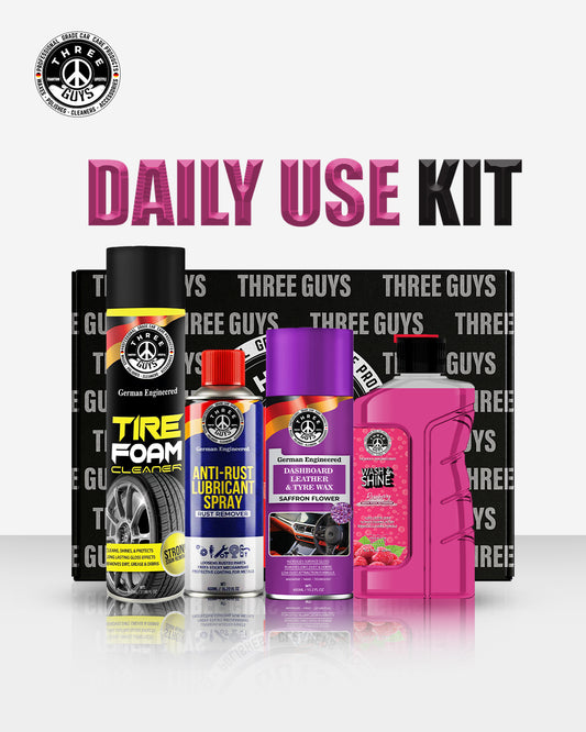 Daily Use Kit – Essential Car Care for Everyday Shine & Protection – THREE GUYS