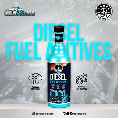 Diesel Fuel Additive – Reduces Emissions, Improves Performance & Fuel Economy – 473ml | THREE GUYS – German Engineered