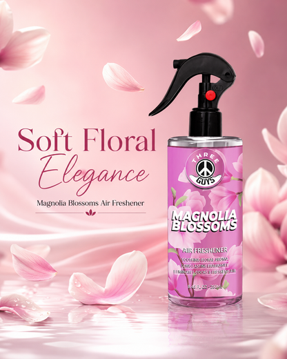 Magnolia Blossoms Air Freshener Spray | Floral Car & Room Freshener | THREE GUYS