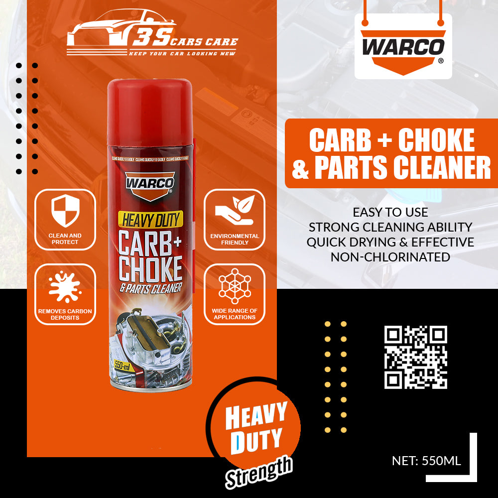 Heavy Duty Carb & Choke Cleaner Spray – 550ml | Throttle Body, Injector & Parts Cleaner WARCO