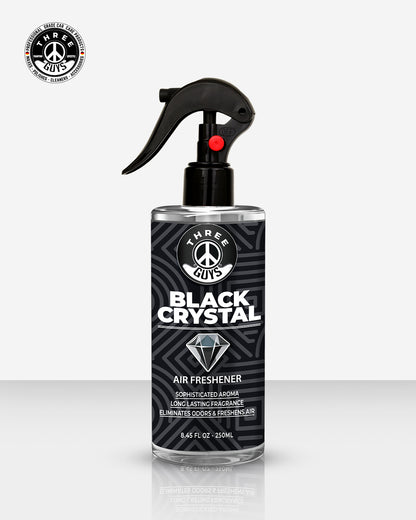 Black Crystal Air Freshener Spray | Premium Car & Room Freshener | THREE GUYS