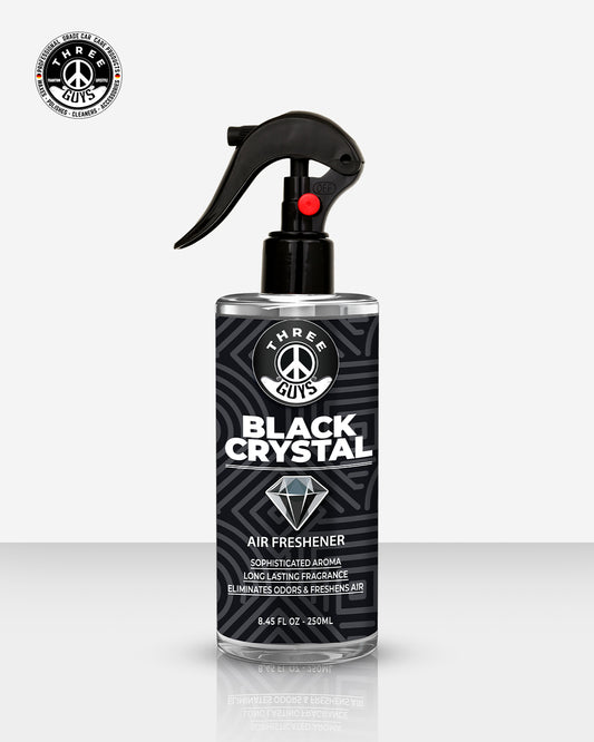Black Crystal Air Freshener Spray | Premium Car & Room Freshener | THREE GUYS