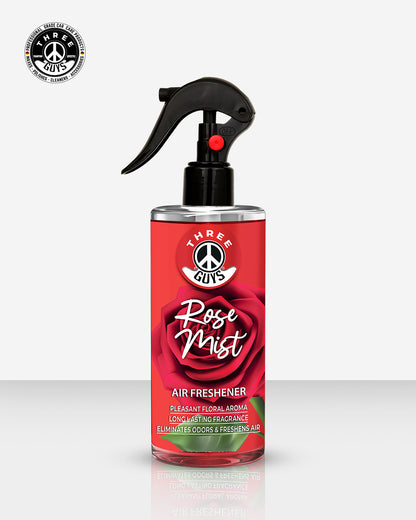 Rose Mist Air Freshener Spray | Floral Car & Room Freshener | THREE GUYS