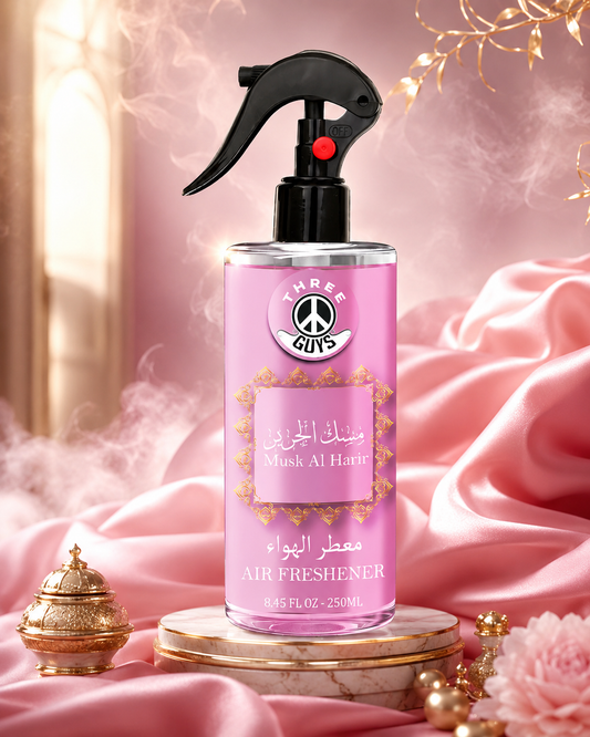 Musk Al Harir Air Freshener Spray | Musk Fragrance Car & Room Freshener | THREE GUYS